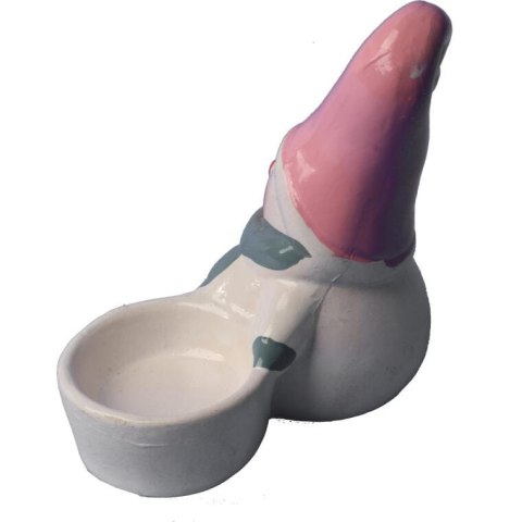 Ceramiczna ozdoba świąteczna BAŁWAN z podstawką na tealight