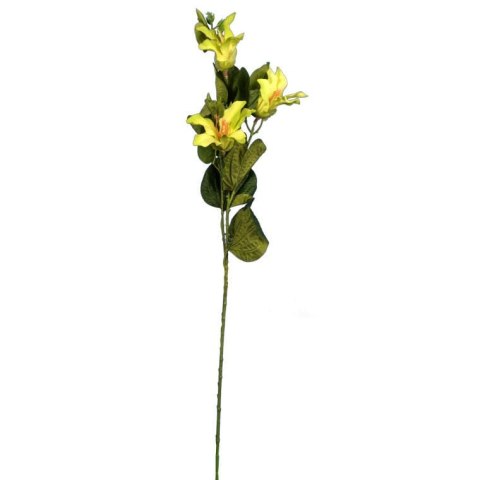 Clematis Sztuczny Kwiat na Gałązce - Kolor Żółty, 95 cm