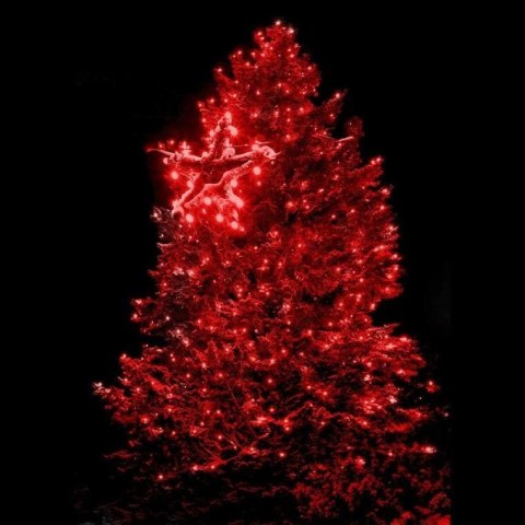 Energooszczędne Lampki Choinkowe LED 80 sztuk, Kolor Czerwony, Wewnętrzne, Zasilanie Sieciowe, Timer, Polska Dystrybucja