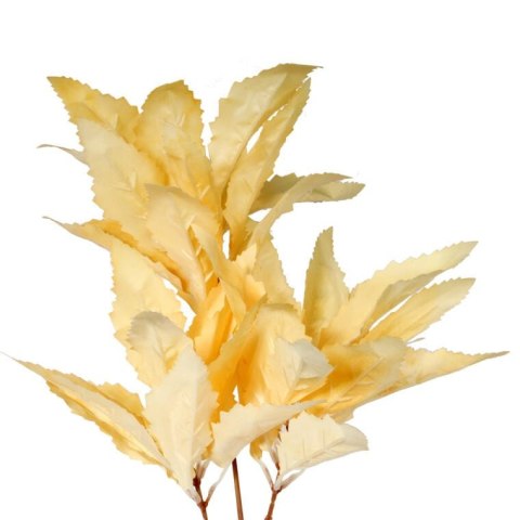 Gałązka Sztucznych Liści 87 cm kremowa