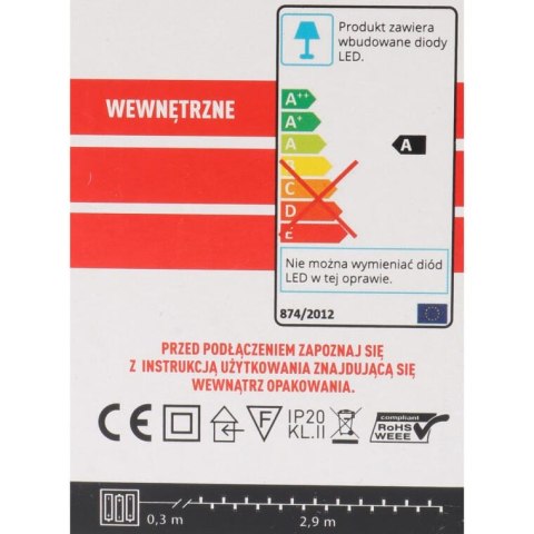Lampki choinkowe 30 led kolor zimny biały na baterie