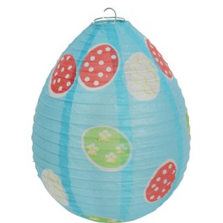JAJKO LAMPION PAPIEROWY ROZKŁADANY 25CM NIEBIESKI