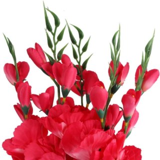 Bukiet Szlachetnych Gladioli w Kolorze Różowym - Sztuczne Kwiaty o Naturalnym Wyglądzie, 65cm
