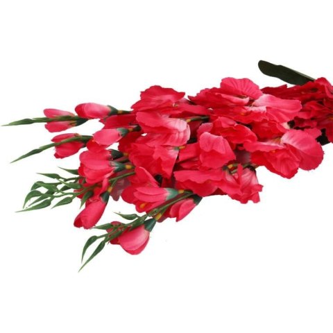 Bukiet Szlachetnych Gladioli w Kolorze Różowym - Sztuczne Kwiaty o Naturalnym Wyglądzie, 65cm