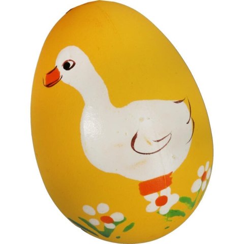 Jajka plastikowe zawieszki zestaw 6 sztuk 6cm pomarańczowo żółte