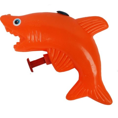 PISTOLET NA WODĘ PSIKAWKA 10cm REKIN POMARAŃCZOWY