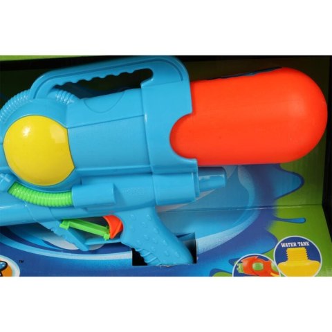 PISTOLET NA WODĘ ŚMIGUS-DYNGUS 37 cm NIEBIESKI Z REWERSYJNYM POJEMNIKIEM I SYSTEMEM CIŚNIENIA