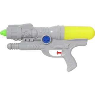 Szary Pistolet na Wodę 33cm z Odwróconym Pojemnikiem i Systemem Ciśnieniowym