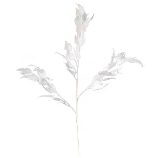 Biały Sztuczny Liść Dekoracyjny 95 cm - Realistyczny i Elegancki