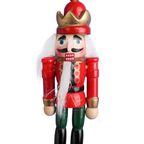 DZIADEK DO ORZECHOW FIGURKA DREWNIANA ZAWIESZKA 12,5 CM NR 3