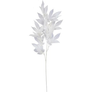 LIŚĆ GAŁĄZKA POTRÓJNA BIAŁY 95CM