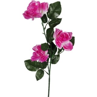 RÓŻA GAŁAZKA 3 KWIATÓW 72 CM KOLOR FIOLETOWY