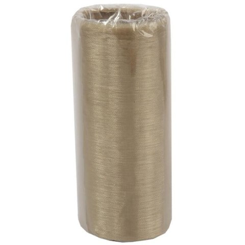 Beżowa Organza do Dekoracji i Kompozycji Florystycznych - 12 cm x 9 m