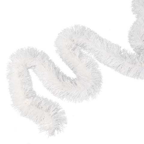 Biały Łańcuch Choinkowy z Folii Metalizowanej fi 15 cm x 3 m - Produkt Polski GOLIAT