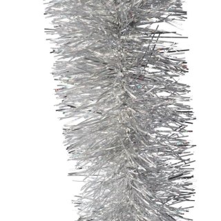 Łańcuch choinkowy fluorestencyjny srebrny fi 15 cm x 3 m