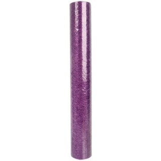 ORGANZA FIOLETOWA Z NADRUKIEM BROKATOWYM 0,50 x 10 m