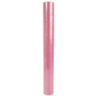 Organza Brokatowa Jasnoróżowa 0,50 x 10 m do Dekoracji i Kompozycji Kwiatowych