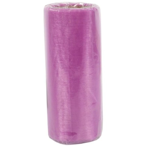 Organza Fioletowa do Dekoracji i Kompozycji Florystycznych - 12cm x 9m
