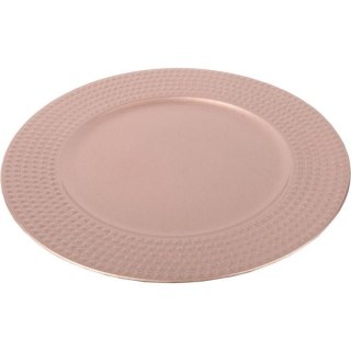 Podtalerz Dekoracyjny Kwadraciki Różowy 33cm - Akcesorium na Przyjęcia i Święta