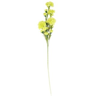 Sztuczna Gałązka Goździków w Kolorze Zielonym - 15 Kwiatów, Wysokość 86 cm