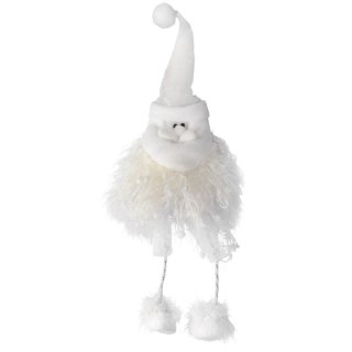Zawieszka Choinkowa Biały Mikołaj o Wysokości 35 cm.