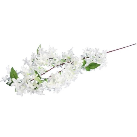 Artystyczna Gałązka Bzu Koloru Białego, 80 cm
