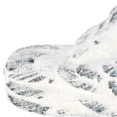 Ceramiczny Ptak na Metalowych Nogach z Brokatem - Dekoracja Świąteczna, Wysokość 47 cm