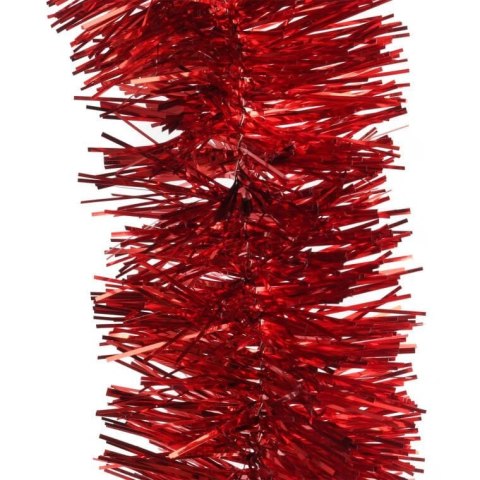 Czerwony Łańcuch Choinkowy z Metalizowanej Folii fi 7 cm - 2 m, GOLIAT PIŁA POLSKA
