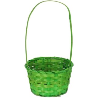 Koszyk wielkanocny do święconki fi 17 cm zielony