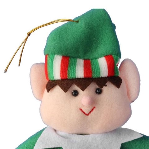 Zielony Elf Bożonarodzeniowy do Zawieszenia 30 cm