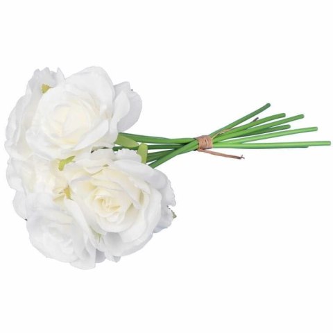 BUKIET 7 RÓŻ 37 CM KOLOR BIAŁY