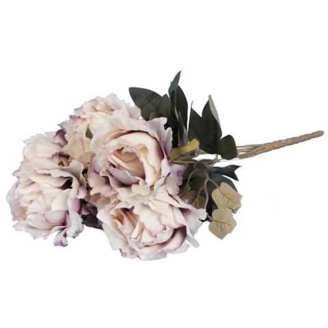 BUKIET 7 ROZWINIĘTYCH RÓŻ Z DODATKAMI 45 CM KOLOR JASNY RÓŻ