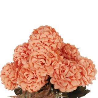 BUKIET 9 HORTENSJI JESIENNYCH 40 CM KOLOR POMARAŃCZOWY
