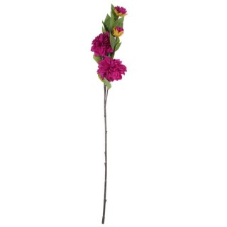 Sztuczna gałązka kwiatów Dalii w kolorze Fioletowa 93 cm