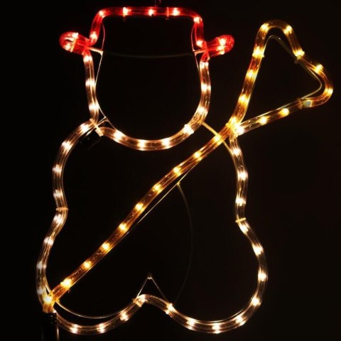 BAŁWAN LED LUMENIA, OZDOBA ŚWIĄTECZNA, ZEWNĘTRZNA IP44, MULTIKOLOR, 36X35CM