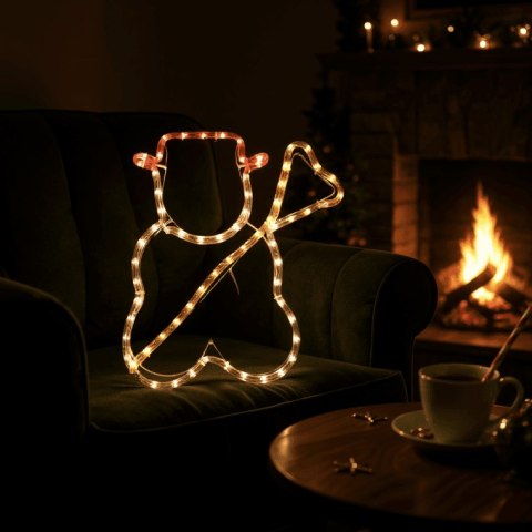 BAŁWAN LED LUMENIA, OZDOBA ŚWIĄTECZNA, ZEWNĘTRZNA IP44, MULTIKOLOR, 36X35CM