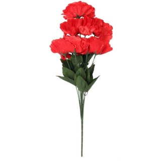 Bukiet 9 GOŹDZIKÓW w kolorze CZERWONYM 54 cm