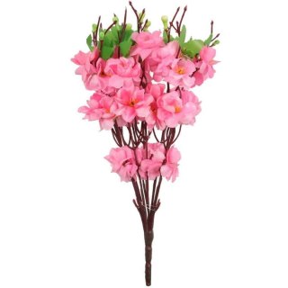 Bukiet 9 JABŁONI w kolorze JASNO RÓŻOWYM 38 cm