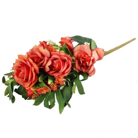 Bukiet płaski z różami 60cm POMARAŃCZOWY