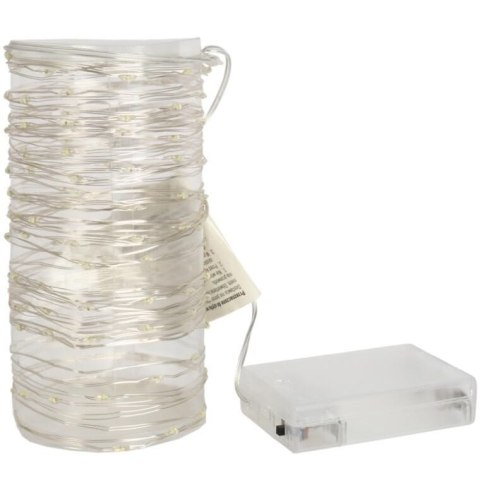 LAMPKI CHOINKOWE 120 LED IP20 ZIMNY BIAŁY NA BATERIE
