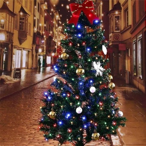 Lampki Choinkowe LED 200szt Zimny Biały - Zewnętrzne i Wewnętrzne, Długość sznura 10m.