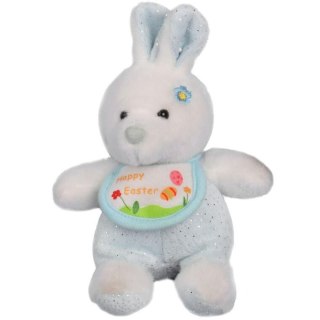 Niebieski Pluszak KRÓLIK Wielkanocny z Napisem 'Happy Easter