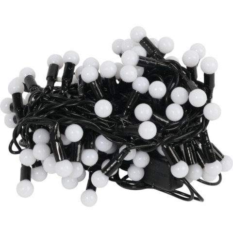 Lampki choinkowe na sznurze 100 LED PEREŁKI NIEBIESKIE