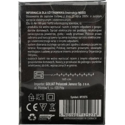 Lampki choinkowe na sznurze AKRYLOWE RENIFERY 10 led na baterie