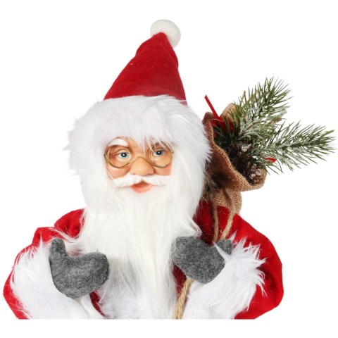 ŚWIĘTY MIKOŁAJ świąteczny FIGURKA skandynawski DEKORACJA ozdoba 56cm