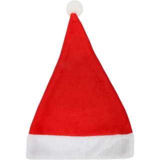 CZAPKA MIKOŁAJA PRZEBRANIE WELUROWA Z POMPONEM