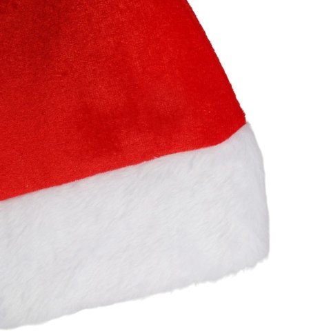 CZAPKA MIKOŁAJA PRZEBRANIE WELUROWA Z POMPONEM