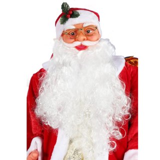MIKOŁAJ FIGURA 180 CM FESTIVO, TAŃCZĄCY, ŚPIEWAJĄCY, OGROMNY, DEKORACJA XXL
