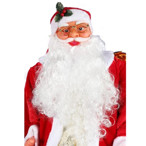 MIKOŁAJ FIGURA 180 CM FESTIVO, TAŃCZĄCY, ŚPIEWAJĄCY, OGROMNY, DEKORACJA XXL