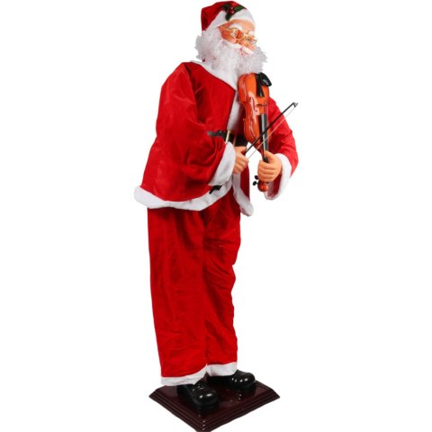 MIKOŁAJ 180 CM FESTIVO, TAŃCZĄCY, ŚPIEWAJĄCY, FIGURA, OZDOBA ŚWIĄTECZNA